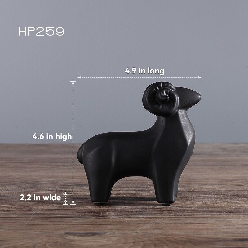 Cute Ceramic Sheep Home Decorations In A Modern Minimalist Style