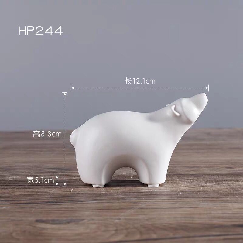 Soft Decoration Home Decoration Small Animal Decoration Nordic Simple Polar Bear Living Room Tv Cabinet Decoration Wholesale