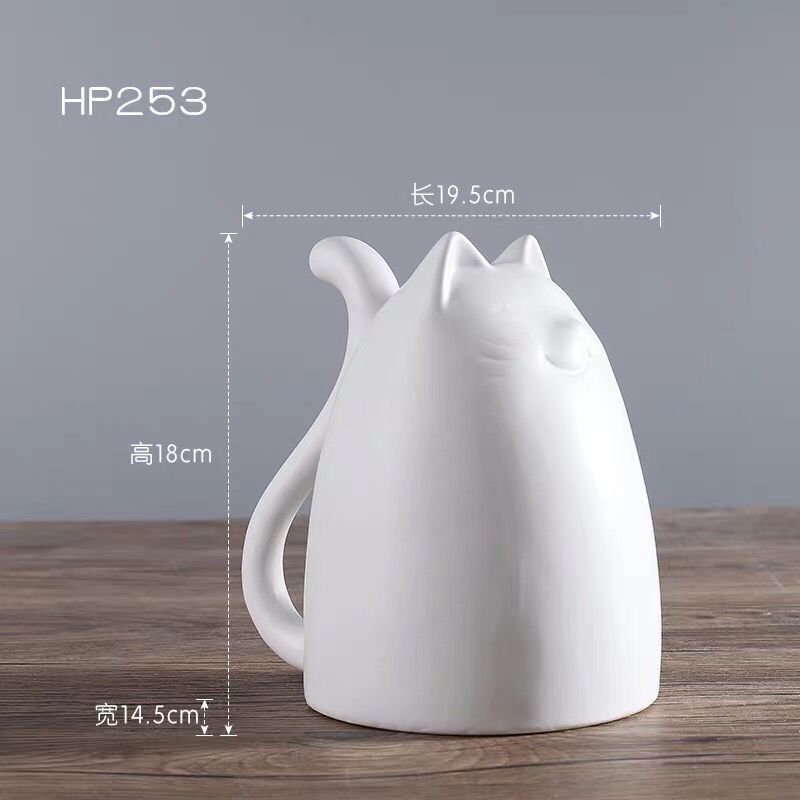Nordic Living Room Tv Cabinet Decoration Ornaments Creative Ceramic Home Crafts Cat Ornaments For A Family Of Three Wholesale