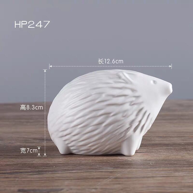Nordic Hedgehog Ornaments, Home Decorations, Modern Fashionable Simple Ceramic Creative Crafts Wholesale