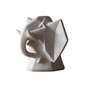 Unglazed Abstract Animal White Elephant Head Ornament