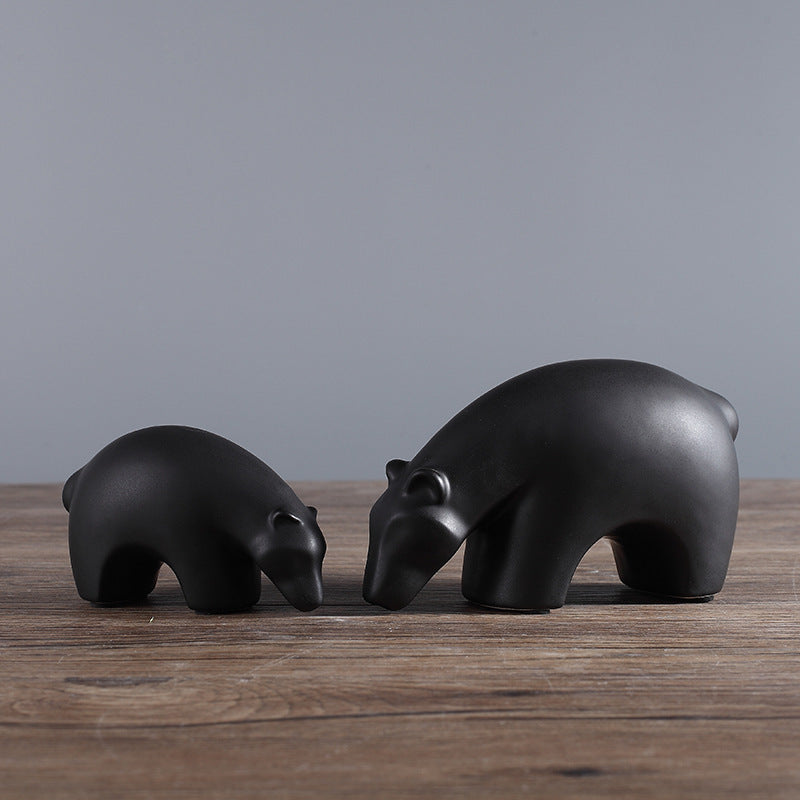 Soft Decoration Home Decoration Small Animal Decoration Nordic Simple Polar Bear Living Room Tv Cabinet Decoration Wholesale