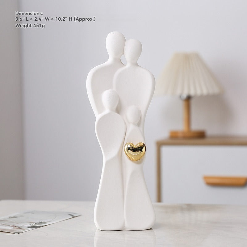 Modern Minimalist Family Portrait