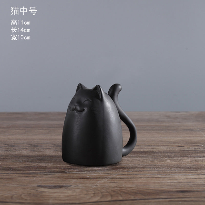 Nordic Living Room Tv Cabinet Decoration Ornaments Creative Ceramic Home Crafts Cat Ornaments For A Family Of Three Wholesale
